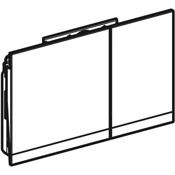 Geberit Sigma60 Kumanda Paneli Çift Basmalı, Fırçalı Krom, 115.796.GH.1