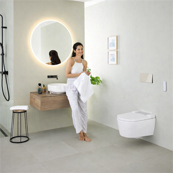 Geberit Sigma70 Çift Basmalı Kumanda Kapağı, Kum Grisi, 115.622.JL.1