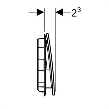 Geberit Sigma70 Kumanda Paneli Çift Basmalı Beyaz, 980.151.JT.1