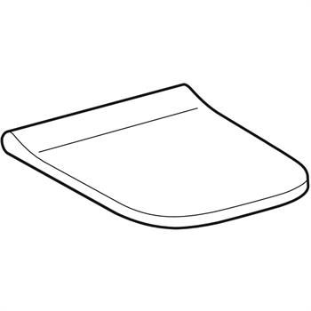 Geberit Smyle Square Slim Klozet Kapağı, Yavaş Kapanır 500.687.01.1