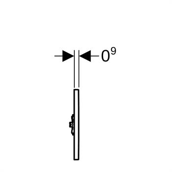Geberit Tip 01 Kumanda Paneli Mat Krom, 242.821.JQ.1