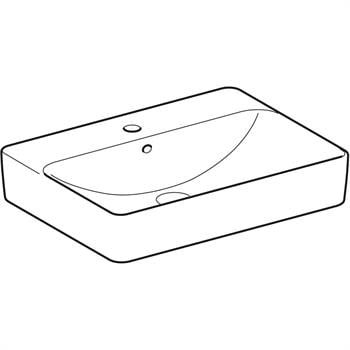 Geberit VariForm Dikdörtgen Lavabo 60x45 cm Beyaz, 500.780.01.2