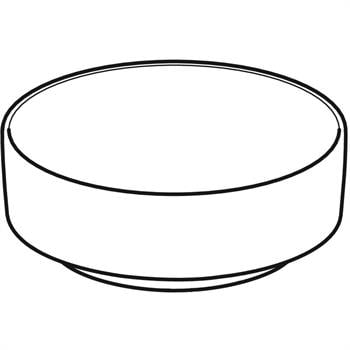 Geberit VariForm Yuvarlak Çanak Lavabo 40x40cm Beyaz, 500.768.01.2