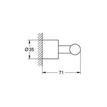 Grohe Atrio İkili Havlu/Bornoz Askısı Krom, 40890000