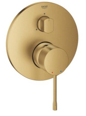 Grohe Essence Ankastre Banyo/Duş Bataryası (Sıva Üstü Grubu), 3 Yollu, Fırçalı Altın, 24169GN1