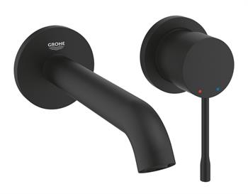 Grohe Essence New Duvardan Ankastre Lavabo Bataryası (Sıva Üstü Grubu), Hayalet Siyah, 29192KF1