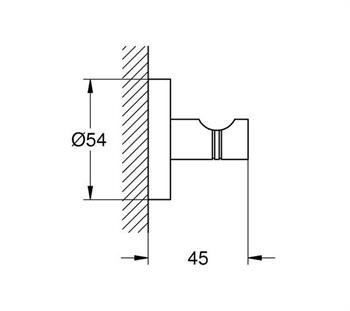Grohe Essentials Bornoz Askısı, Altın, 40364GL1