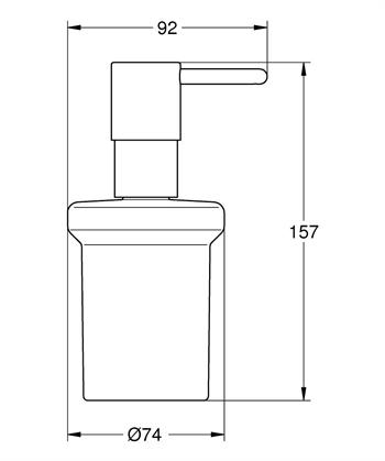 Grohe Essentials Duvara Monte Sıvı Sabunluk (Tutacağı Hariç), Altın, 40394GL1