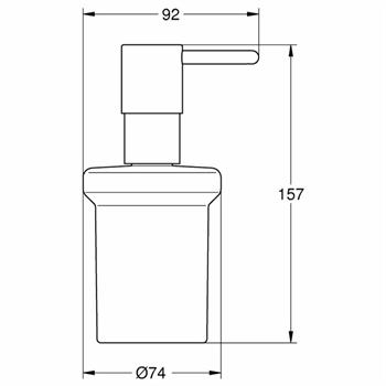 Grohe Essentials Sıvı Sabunluk, Sert Grafit, 40394A01