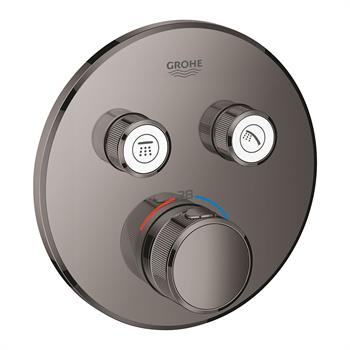 Grohe Grohtherm SmartControl Ankastre Termostatik Banyo/Duş Bataryası (Sıva Üstü Grubu), 2 Yollu, Sert Grafit, 29119A00