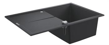 Grohe K400 Kompozit Damlalıklı 1 Gözlü Eviye, Granit Siyah, 31639AP0