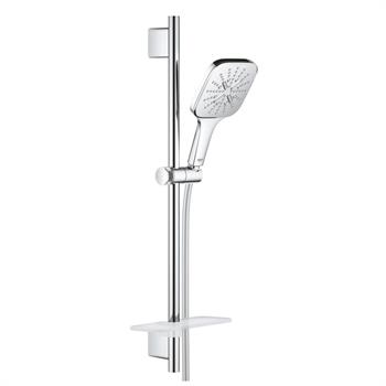 Grohe RainShower SmartActive 130 Cube Sürgülü Duş Seti, 3 Fonksiyonlu Krom, 26584000