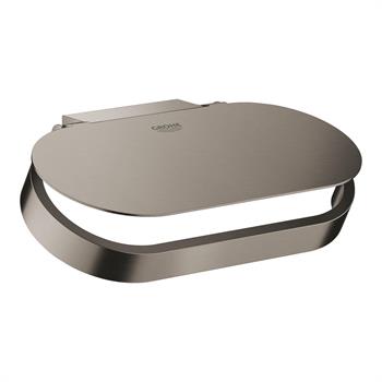 Grohe Selection Kapaklı Tuvalet Kağıtlığı, Fırçalı Sert Grafit, 41069AL0