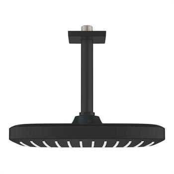 Grohe Tempesta 250 Kare Tepe Duşu Tek Akışlı, 25 cm (Tavandan Dirsek Dahil), Mat Siyah, 266882430