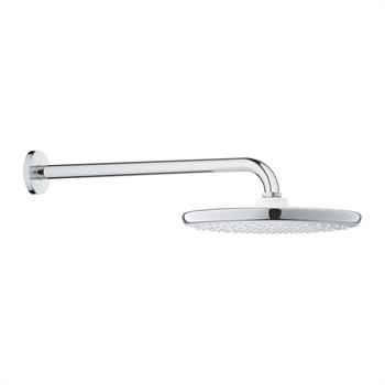 Grohe Tempesta 250 Yuvarlak Tepe Duşu Tek Akışlı, 25 cm (Duvardan Dirsek Dahil) Krom, 26668000