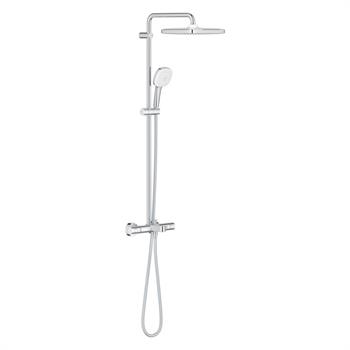 Grohe Tempesta System 250 Cube Duvara Monte Termostatik Banyo Bataryalı Duş Kolonu Krom, 26975001