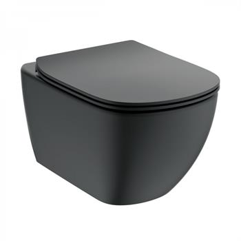 Ideal Standard Tesi Asma Klozet-Silk Black-AquaBlade® T0079V3