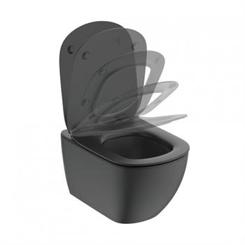 Ideal Standard Tesi Asma Klozet-Silk Black-AquaBlade® T0079V3