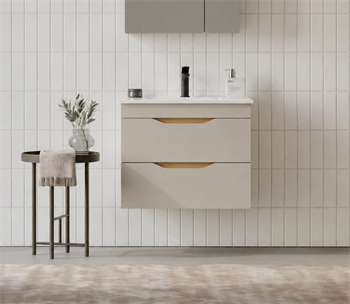 Orka Lena 65 cm Çöl Beji Banyo Dolabı Alt Modül Ve Lavabo (Çekmeceli), 5008045