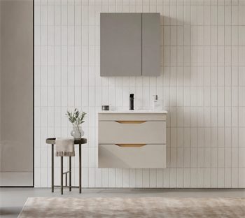Orka Lena 65 cm Çöl Beji Banyo Dolabı Takımı (Çekmeceli ,Dolaplı Ayna), 5008044