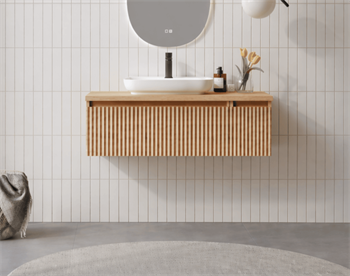 Orka Lentia 100 cm Meşe Banyo Dolabı Alt Modül Ve Lavabo, 5007089