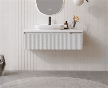 Orka Lentia 100 cm Mat Beyaz Banyo Dolabı Alt Modül Ve Lavabo, 5007086