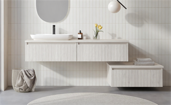 Orka Lentia 160 cm Mat Beyaz Banyo Dolabı Alt Modül Ve Lavabo, 5008212