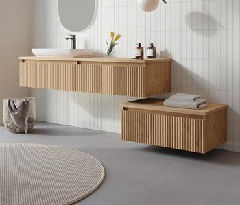 Orka Lentia 160 cm Meşe Banyo Dolabı Alt Modül Ve Lavabo, 5008215