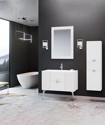 Orka Adria 100 cm Dublin Banyo Dolabı Takımı