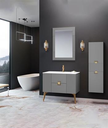 Orka Adria 100 cm Dublin Banyo Dolabı Takımı