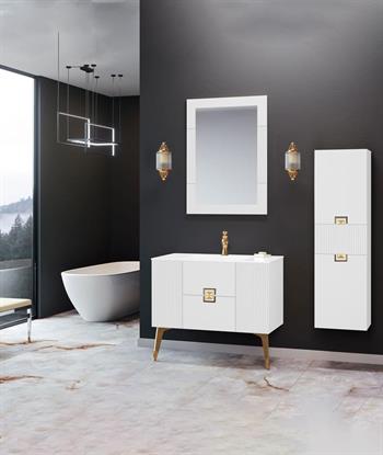 Orka Adria 100 cm Dublin Banyo Dolabı Takımı