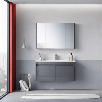 Orka Arno 100 cm Bazalt Gri Banyo Dolabı Takımı (Kapaklı) , 5008763