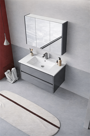 Orka Arno 100 cm Bazalt Gri Banyo Dolabı Takımı (Çekmeceli) , 5008760