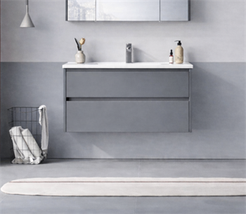 Orka Arno 100 cm Bazalt Gri Banyo Dolabı Alt Modül ve Lavabo (Çekmeceli) , 5008754