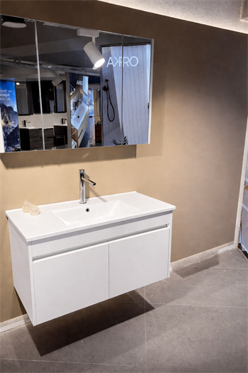 Orka Arno 100 cm Parlak Beyaz Banyo Dolabı Takımı (Kapaklı) , 5008765