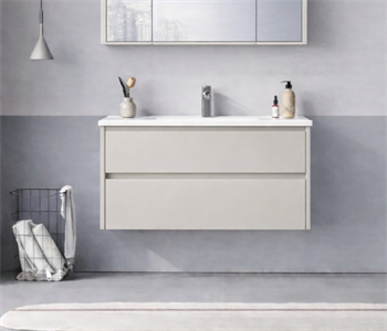 Orka Arno 100 cm Parlak Kaşmir Banyo Dolabı Alt Modül ve Lavabo (Çekmeceli) , 5008755