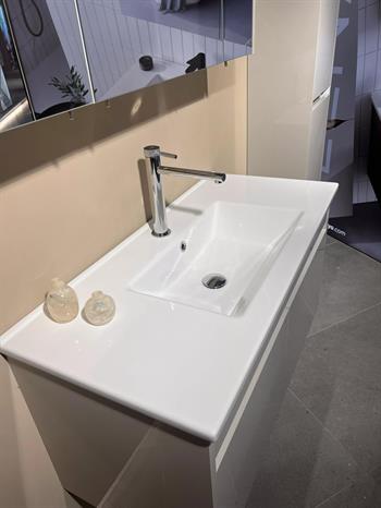 Orka Arno 100 cm Parlak Kaşmir Banyo Dolabı Alt Modül ve Lavabo (Kapaklı) , 5008758