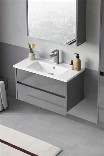 Orka Arno 65 cm Bazalt Gri Banyo Dolabı Alt Modül ve Lavabo (Çekmeceli) , 5008766