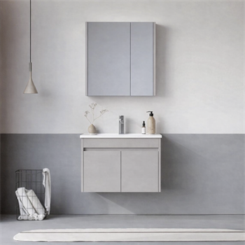 Orka Arno 65 cm Parlak Kaşmir Banyo Dolabı Takımı (Kapaklı) , 5008776