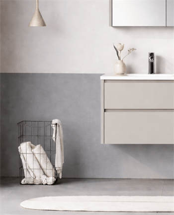 Orka Arno 65 cm Parlak Kaşmir Banyo Dolabı Alt Modül ve Lavabo (Çekmeceli) , 5008767