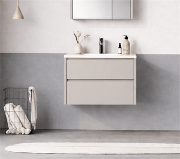 Orka Arno 65 cm Parlak Kaşmir Banyo Dolabı Alt Modül ve Lavabo (Çekmeceli) , 5008767