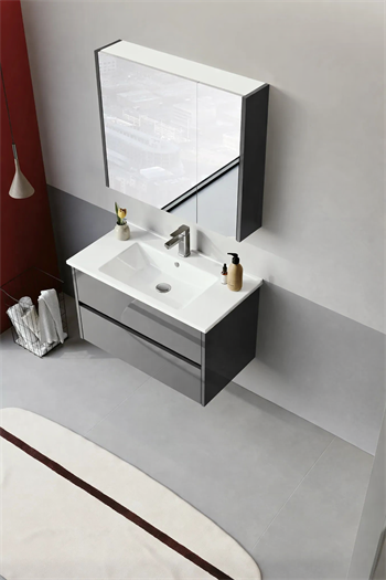 Orka Arno 85 cm Bazalt Gri Banyo Dolabı Takımı (Çekmeceli) , 5008784