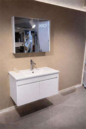 Orka Arno 85 cm Parlak Beyaz Banyo Dolabı Takımı (Kapaklı) , 5008789