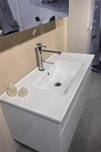 Orka Arno 85 cm Parlak Kaşmir Banyo Dolabı Takımı (Kapaklı) , 5008788