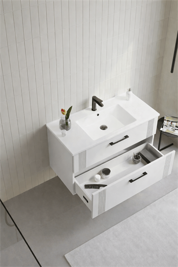 Orka Bari Banyo Dolabı Takımı, 100 cm, Mat Beyaz (Dolaplı Ayna),5006592