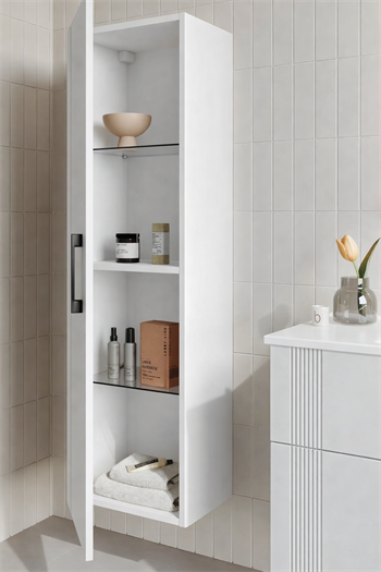 Orka Bari 40 cm Mat Beyaz Boy Dolabı, 3008674