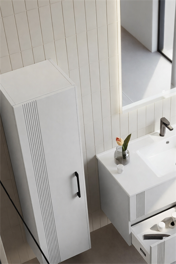 Orka Bari 40 Cm Mat Kaşmir Banyo Boy Dolabı , 3008677