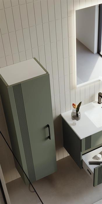 Orka Bari 40 cm Mat Soft Yeşil Boy Dolabı, 3008676