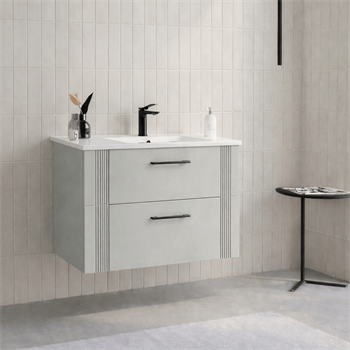 Orka Bari 65 cm Mat Kaşmir Banyo Dolabı Alt Modül ve Lavabo, 5008269