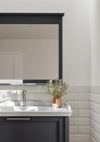 Orka Bastle 100 cm Antrasit Banyo Dolabı Takımı